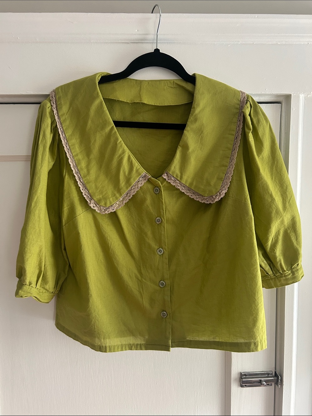 Chartreuse Green Pilgrim Blouse